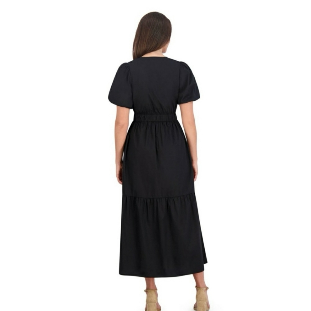 French Connection Black Midi Dress - Picture 5 of 7